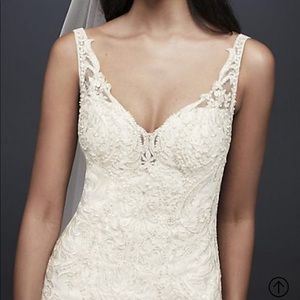 Crepe Mermaid Wedding Gown—BRAND NEW, NEVER WORN!